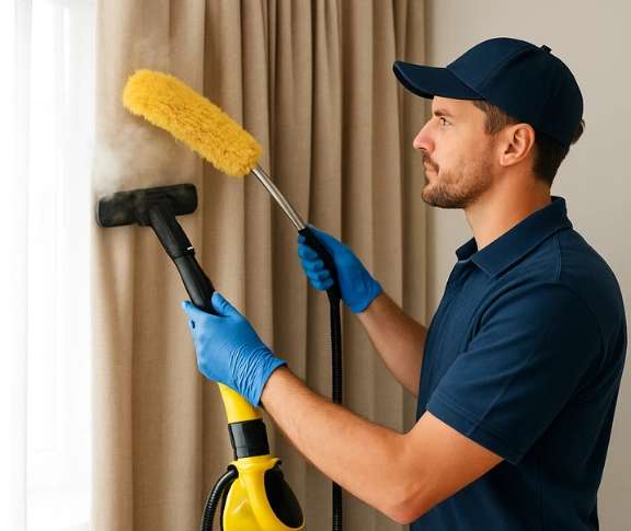 Trusted drapes cleaning technician Matty Curtain Cleaning glass-house-mountains QLD