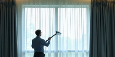 Commercial drapes cleaning service glass-house-mountains hotels offices